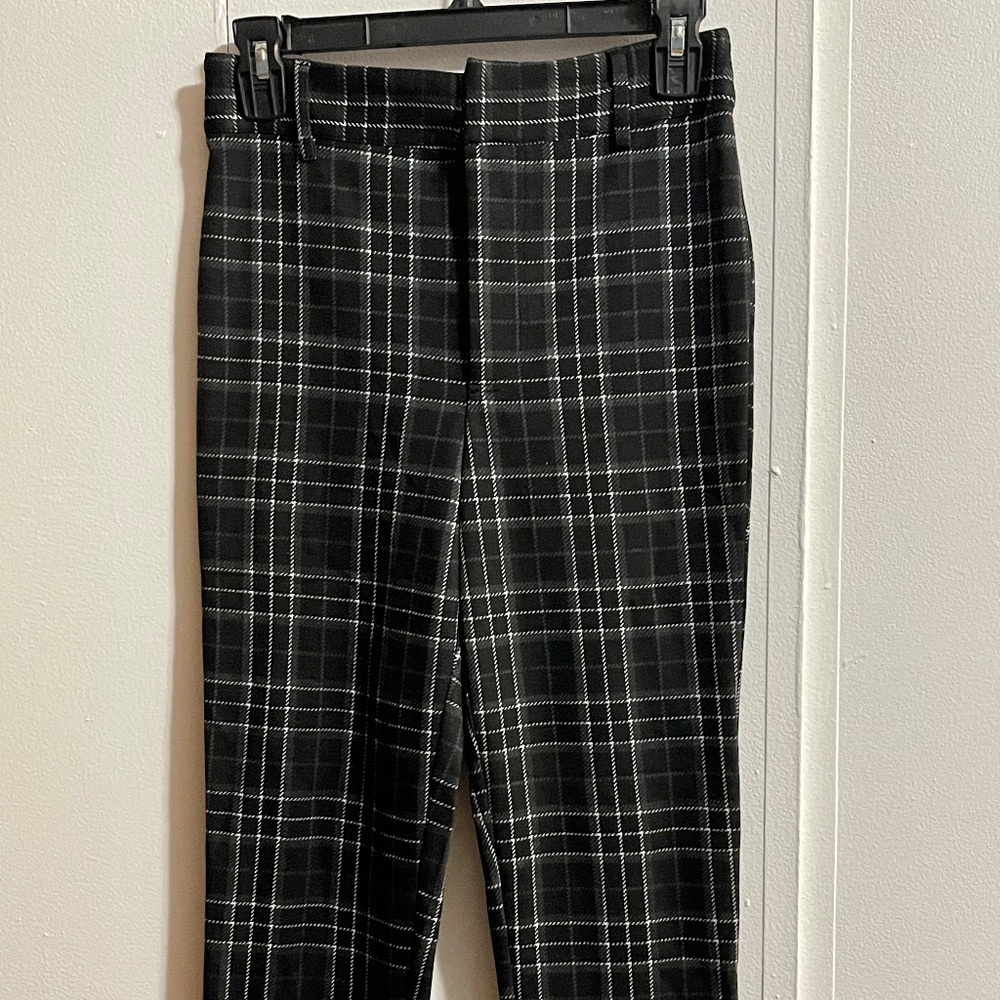 Black Plaid Trousers